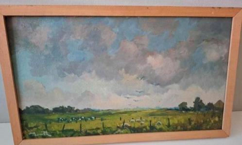 Jan Dekker 1908-1986 landschap met vee, Antiek en Kunst, Kunst | Schilderijen | Klassiek, Ophalen of Verzenden