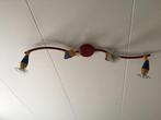 Memphis milano style, retro plafond lamp met 4 spotjes., Ophalen, Zo goed als nieuw
