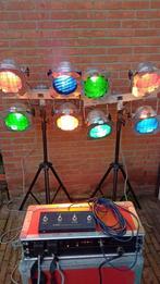 3x Complete Vintage BAND/ DISCO licht set! 24 SPOTS!, Ophalen of Verzenden, Gebruikt, Licht