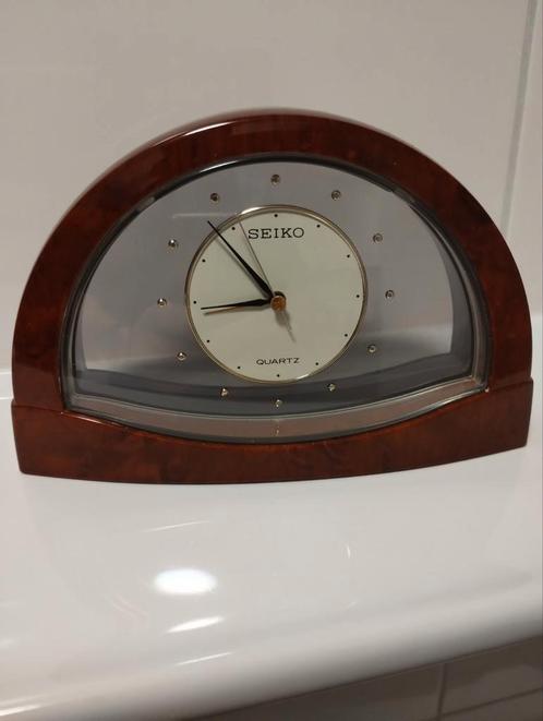 Vintage Seiko quartz bureau klokje, Huis en Inrichting, Woonaccessoires | Klokken, Ophalen of Verzenden