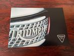 Triumph 1996 new model line motorcycle brochure, Ophalen of Verzenden, Gebruikt, Motoren