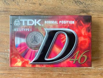 TDK D46 cassettebandjes NIEUW! beschikbaar voor biedingen