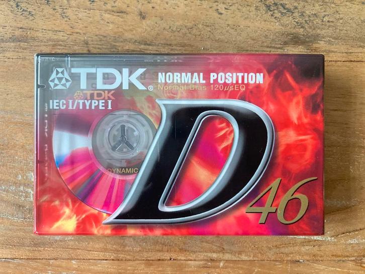 TDK D46 cassettebandjes NIEUW!, Cd's en Dvd's, Cassettebandjes, Nieuw in verpakking, Onbespeeld, Overige genres, 2 t/m 25 bandjes