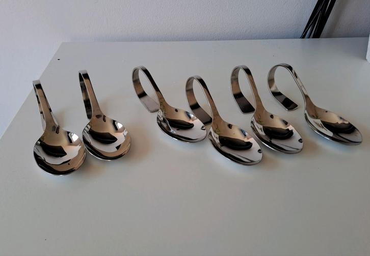 6 cookspoint lepels, Cookspoint amuselepels, Huis en Inrichting, Keuken | Bestek, Zo goed als nieuw, Ophalen of Verzenden