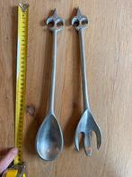Aluminium Designer Saladeserveerset – Lepel & Vork, Huis en Inrichting, Keuken | Bestek, Ophalen of Verzenden, Zo goed als nieuw