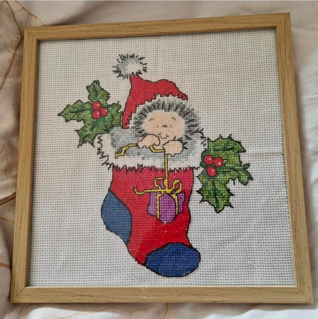 Magreth sherry key egel geborduurd ingelijst, Hobby en Vrije tijd, Borduren en Borduurmachines, Ophalen of Verzenden, Zo goed als nieuw