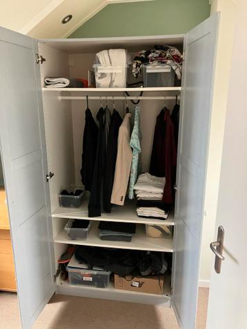 IKEA Pax kast 200x100 cm - zelf geschilderd - afbeelding 2