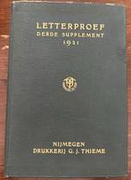 Letterproef 1921 Drukkerij Thieme, Antiek en Kunst, Ophalen of Verzenden