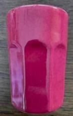 3 rood rode roze, rose mokjes, mokken, bekers, bekertjes, Ophalen of Verzenden, Zo goed als nieuw, Effen, Overige typen