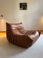 Ligne Roset - Togo - Fauteuil/1-zitter - Cognac Bruin Leer, 100 tot 125 cm, Leer, Ophalen of Verzenden, Zo goed als nieuw