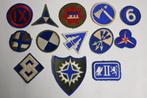 13x US army corps patch wo2 embleem amerika, Ophalen of Verzenden, Landmacht, Amerika, Embleem of Badge