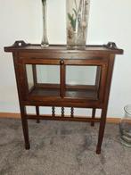 Antiek theekastje met dienblad, Huis en Inrichting, Gebruikt, 50 tot 100 cm, Minder dan 50 cm, Rechthoekig