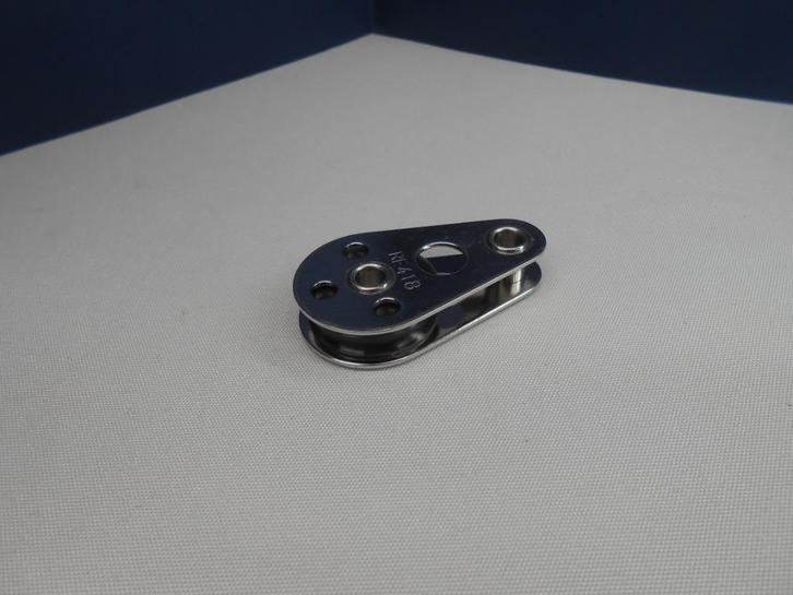 Blok, Katrol enkelschijfs, 3 mm Staaldraad of 5 mm Dyneema, Watersport en Boten, Accessoires en Onderhoud, Nieuw, Lijn of Blok