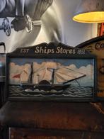 Handschilderij Ships Stores - Scheepvaart Decoratie, Ophalen of Verzenden