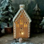 Led peperkoekhuis van aardewerk., Diversen, Kerst, Ophalen of Verzenden, Nieuw