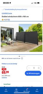Windscherm lidl 160x160, Tuin en Terras, Ophalen of Verzenden, Nieuw, 200 cm of meer