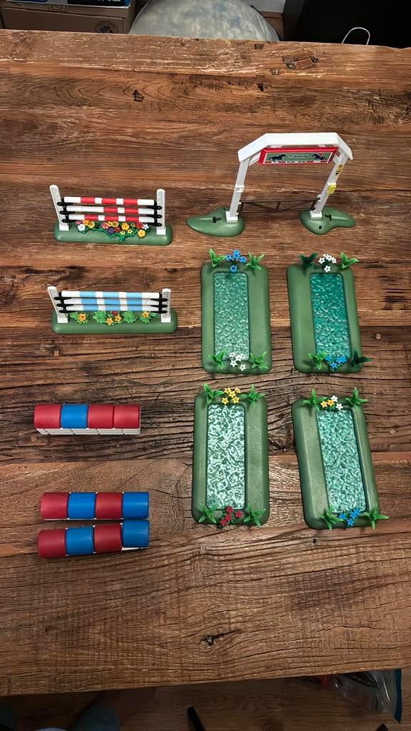 Playmobil losse onderdelen paarden springparcour waterbak, Kinderen en Baby's, Speelgoed | Playmobil, Gebruikt, Los playmobil