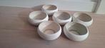 6 Prachtige witte kommen van Casa, Ophalen, Zo goed als nieuw, Kom(men), Overige stijlen
