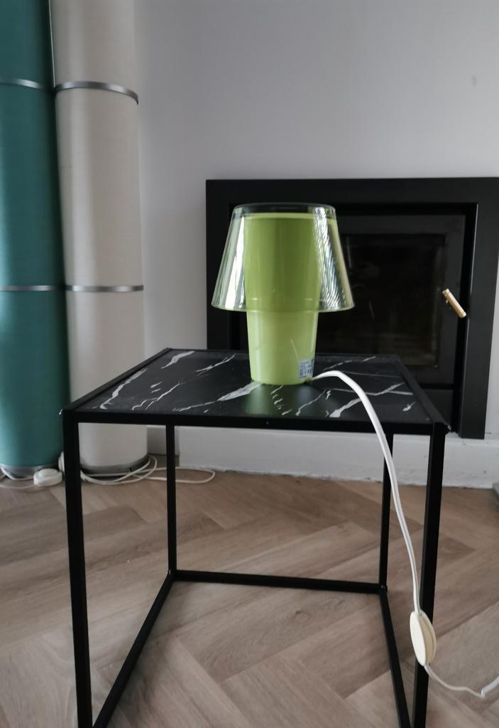 Ikea Gavik vintage tafellamp, Huis en Inrichting, Lampen | Tafellampen, Zo goed als nieuw, Minder dan 50 cm, Glas, Ophalen of Verzenden