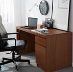IKEA- Malm Bureau met lade/deur- 140x65 cm, Huis en Inrichting, Bureaus, Ophalen, Zo goed als nieuw, Bureau