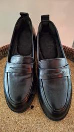 Zwart leer loafers 5th Avenue Mt 36, Ophalen of Verzenden, Zo goed als nieuw, 5th Avenue, Instappers