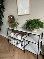 Sidetable marmer 138Bx0,80Hx0,30D, Huis en Inrichting, Tafels | Sidetables, Ophalen, Overige materialen, Gebruikt, 100 tot 150 cm