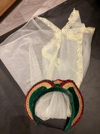 Vintage theaterkostuum hoofdtooi sluier decoratie toneelstuk, Antiek en Kunst, Ophalen of Verzenden, Dames, Vintage antiek oud