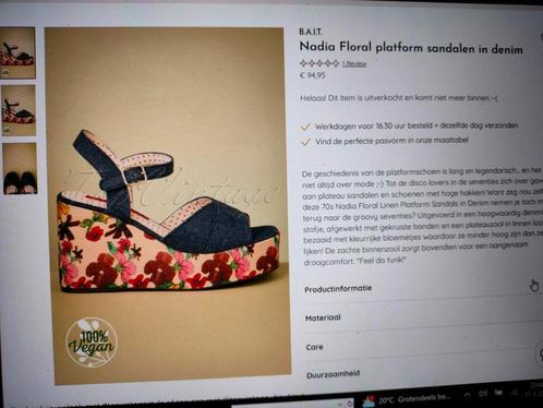 B.A.I.T. platformsandalen/sleehak, maat 42,5, Kleding | Dames, Schoenen, Nieuw, Schoenen met hoge hakken, Overige kleuren, Verzenden