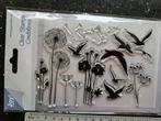 JOY SILHOUET STEMPEL BLOEMEN VOGELS PAARDEBLOEM KAARTEN MAKE, Ophalen of Verzenden, Nieuw, Clearstamp