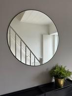 Ronde spiegel – zwart metalen rand – Ø70 cm, Ophalen, Rond, Zo goed als nieuw, Minder dan 100 cm
