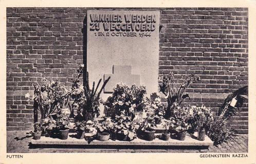 09121 - Putten - Gedenksteen Razzia - gel. 1949, Verzamelen, Ansichtkaarten | Nederland, Gelopen, Gelderland, 1940 tot 1960, Verzenden