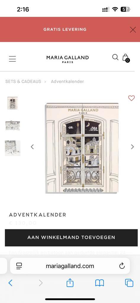 Maria Galland Adventskalender 2025 - Nieuw!, Sieraden, Tassen en Uiterlijk, Uiterlijk | Cosmetica en Make-up, Nieuw, Make-up, Gehele gezicht