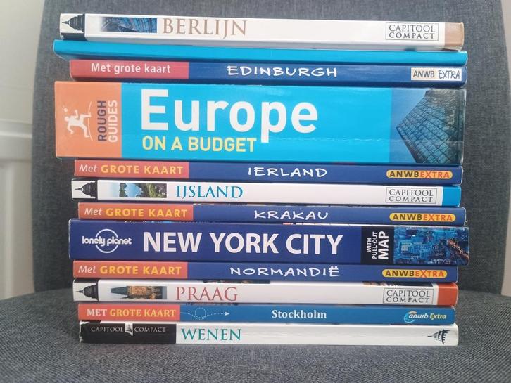 Diverse reisboeken, stadsgidsen en kaarten, Boeken, Reisgidsen, Gelezen, Reisgids of -boek, Europa, Budget, Ophalen of Verzenden