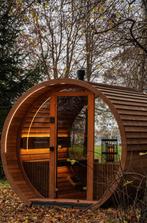 Barrel Sauna | Personaliseer naar uw smaak!, Sport en Fitness, Sauna, WellnessWinkel, Info@wellnesswinkel.nl, Ophalen of Verzenden
