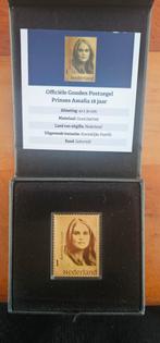 Gouden Postzegel Prinses Amalia 18 jaar, Ophalen of Verzenden, Na 1940, Postfris