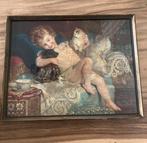 Vintage Pears Print - Kind met dieren (van zeep reclame)., Antiek en Kunst, Ophalen of Verzenden