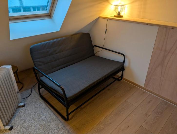 IKEA sofabed, Huis en Inrichting, Slaapkamer | Slaapbanken, Zo goed als nieuw, Tweepersoons, Grijs, Ophalen