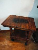 Leuk brocante houten bijzettafeltje
Op wielen., Huis en Inrichting, Tafels | Bijzettafels, Minder dan 55 cm, ., Ophalen of Verzenden