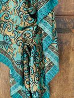 Nieuw! Prachtige 100% zijden pareo sarong met lotus print, Kleding | Dames, Nieuw, Ophalen of Verzenden, Bruin, Overige typen