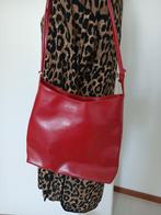Vintage rood Schouder tasje 25x30cm, Ophalen of Verzenden, Zo goed als nieuw, Rood, Schoudertasje