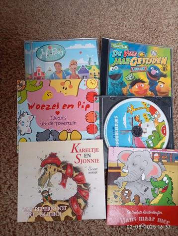 Leuke cd's met oa Juf Roos en Woezel en pip beschikbaar voor biedingen