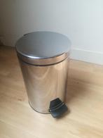 Brabantia pedaalemmer ~ 12 liter., Huis en Inrichting, Woonaccessoires | Prullenbakken, Minder dan 50 cm, Rvs, Gebruikt, Ophalen of Verzenden