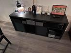 Zwarte Kallax kast. Tv multimedia kast., Overige materialen, 100 tot 150 cm, Ophalen of Verzenden, Zo goed als nieuw