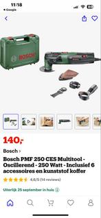 Bosch PMF 250 CES Multitool - Compleet!, Ophalen of Verzenden, Zo goed als nieuw