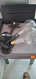 Grote Sierlampen 2x E40 + 2x Adapters  E27  zwart siertouw, Ophalen of Verzenden, Minder dan 50 cm
