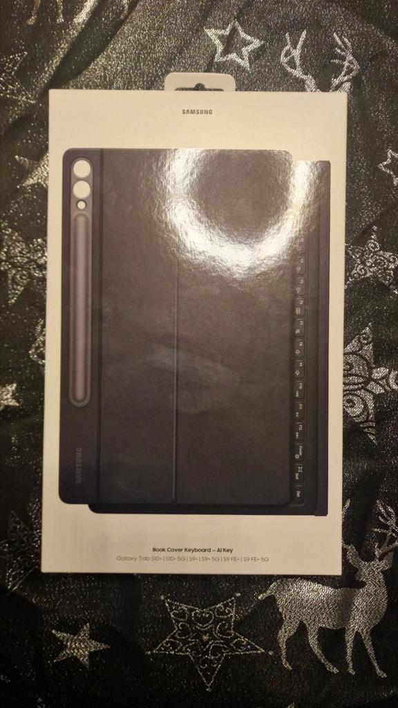 Samsung Tab S9+ & S10+ NIEUW! Book Cover AI Key Qwerty Fact., Computers en Software, Android Tablets, Nieuw, Ophalen of Verzenden