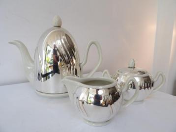 Art Deco Koffie/Theeset Thermosol, WMF verzilverd beschikbaar voor biedingen