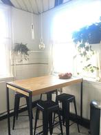 Bartafel met 4 krukken, Huis en Inrichting, Ophalen, Gebruikt