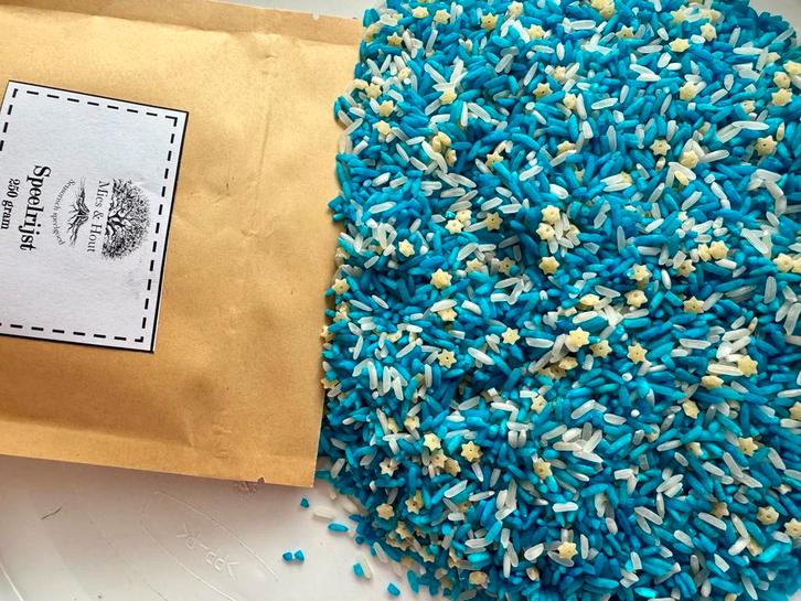 Speelrijst Winter - 250 gram, Kinderen en Baby's, Speelgoed | Educatief en Creatief, Nieuw, Ontdekken, Ophalen of Verzenden