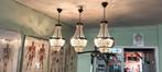 Drie prachtige kroonluchters, Huis en Inrichting, Lampen | Kroonluchters, Ophalen of Verzenden, Zo goed als nieuw, Glas, Klassiek/Vintage